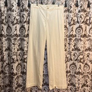 Gap off white pants with wooden buttons